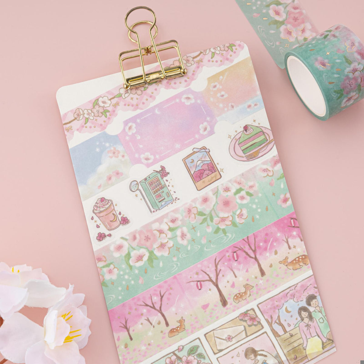 Tsuki ‘Sakura Days’ Washi Tape Set ☾
