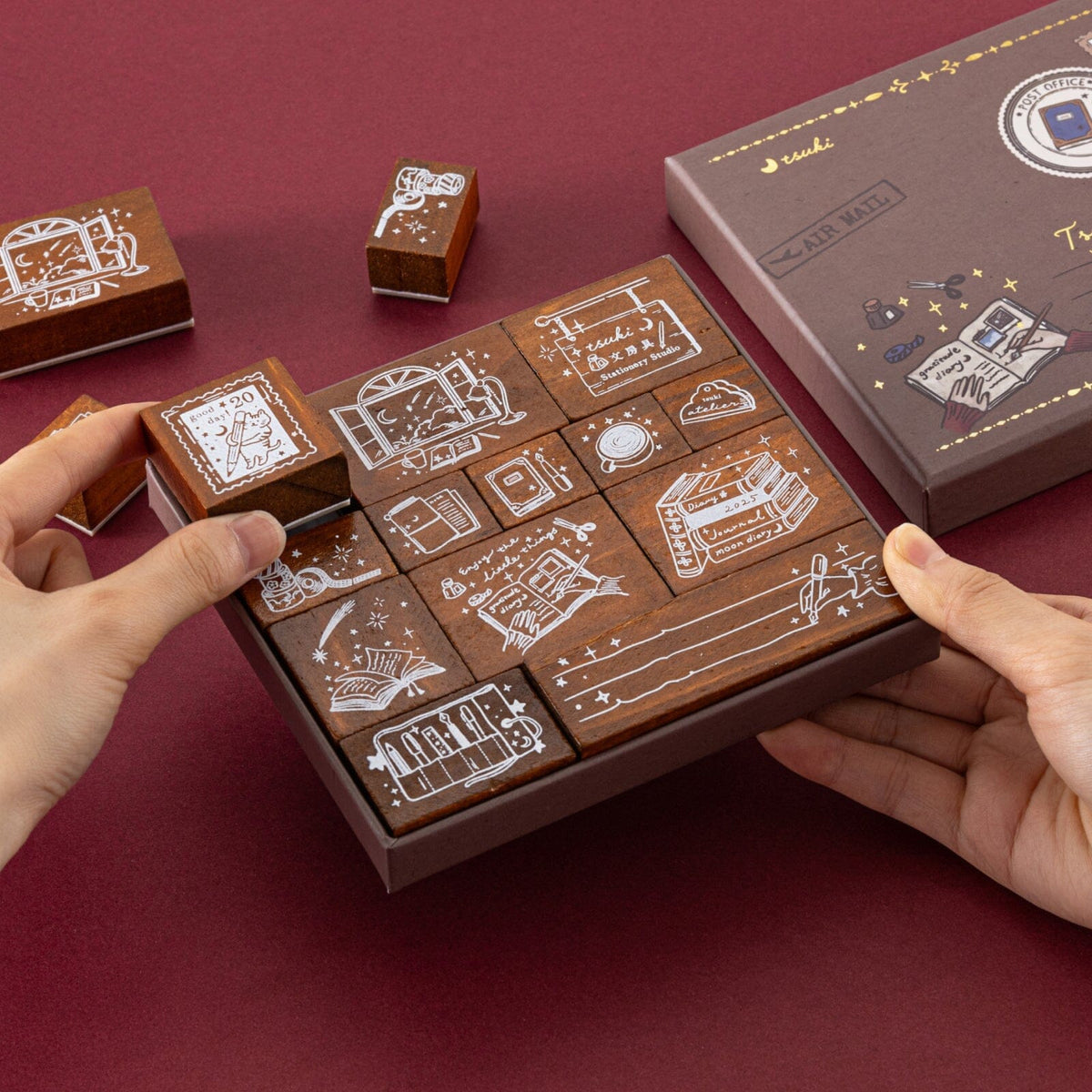Tsuki ‘Tsuki Studio’ Bullet Journal Stamp Set ☾