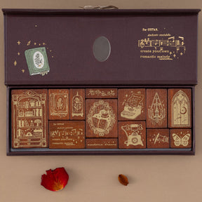 Tsuki ‘Vintage Academia’ Bullet Journal Stamp ☾