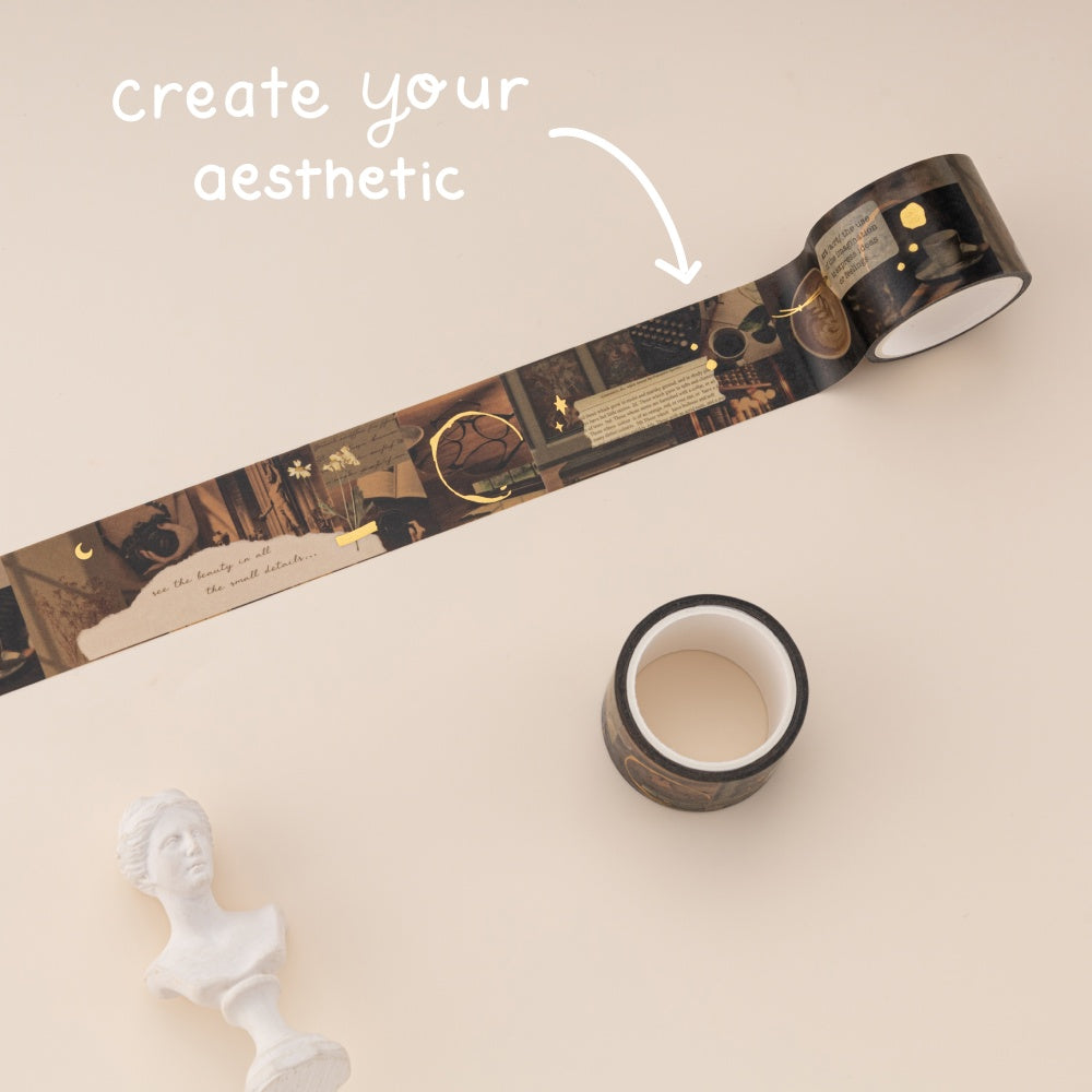 Tsuki ‘Dark Academia’ Washi Tape Set ☾