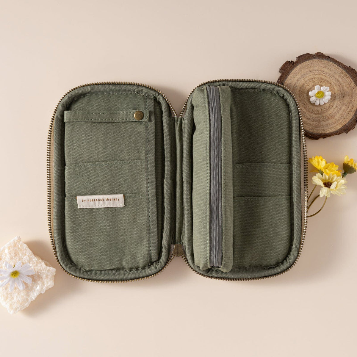 Hinoki - Forest Green Corduroy Pencil Case