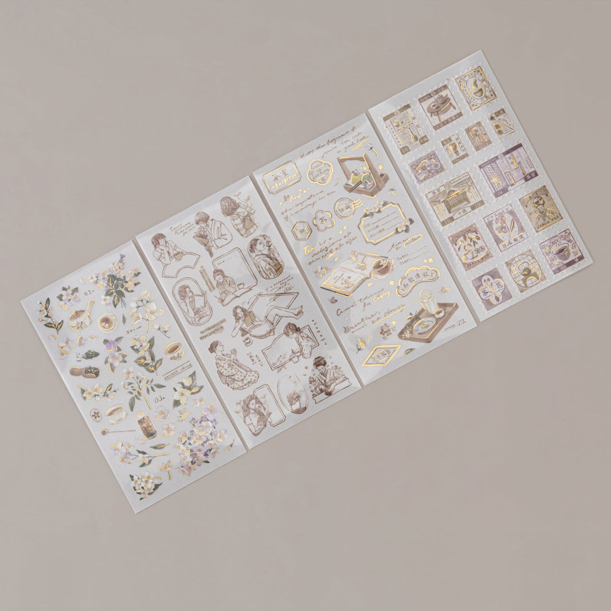 Hinoki - ‘Into the Tea Room’ Print-On Sticker Set