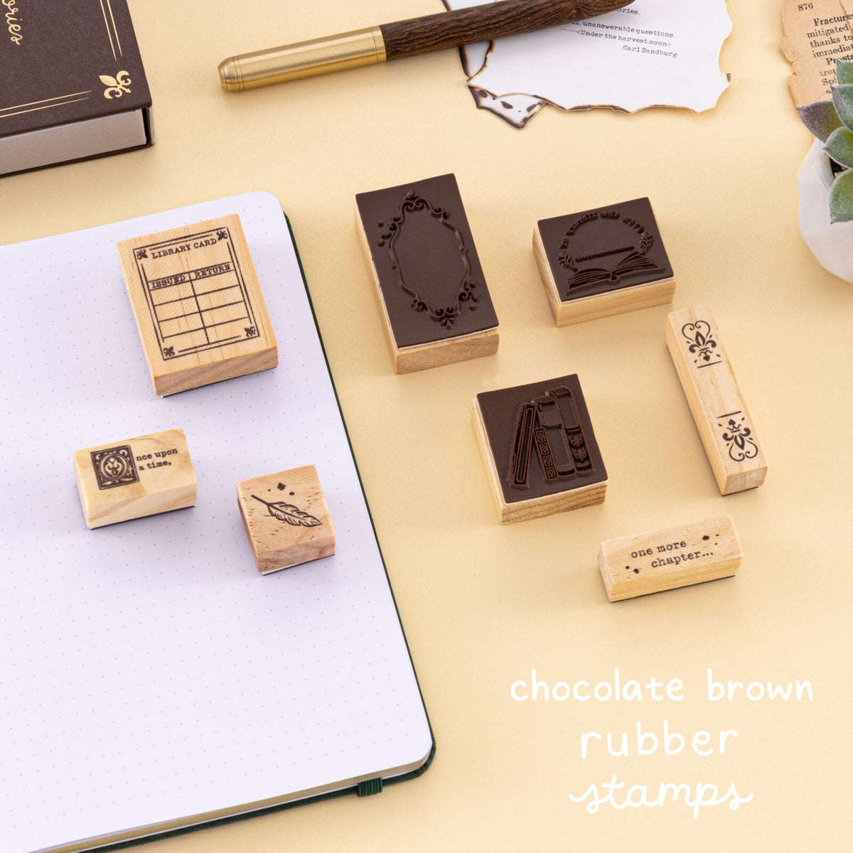 Tsuki ‘Our Stories’ Reading Journal Stamp Set ☾