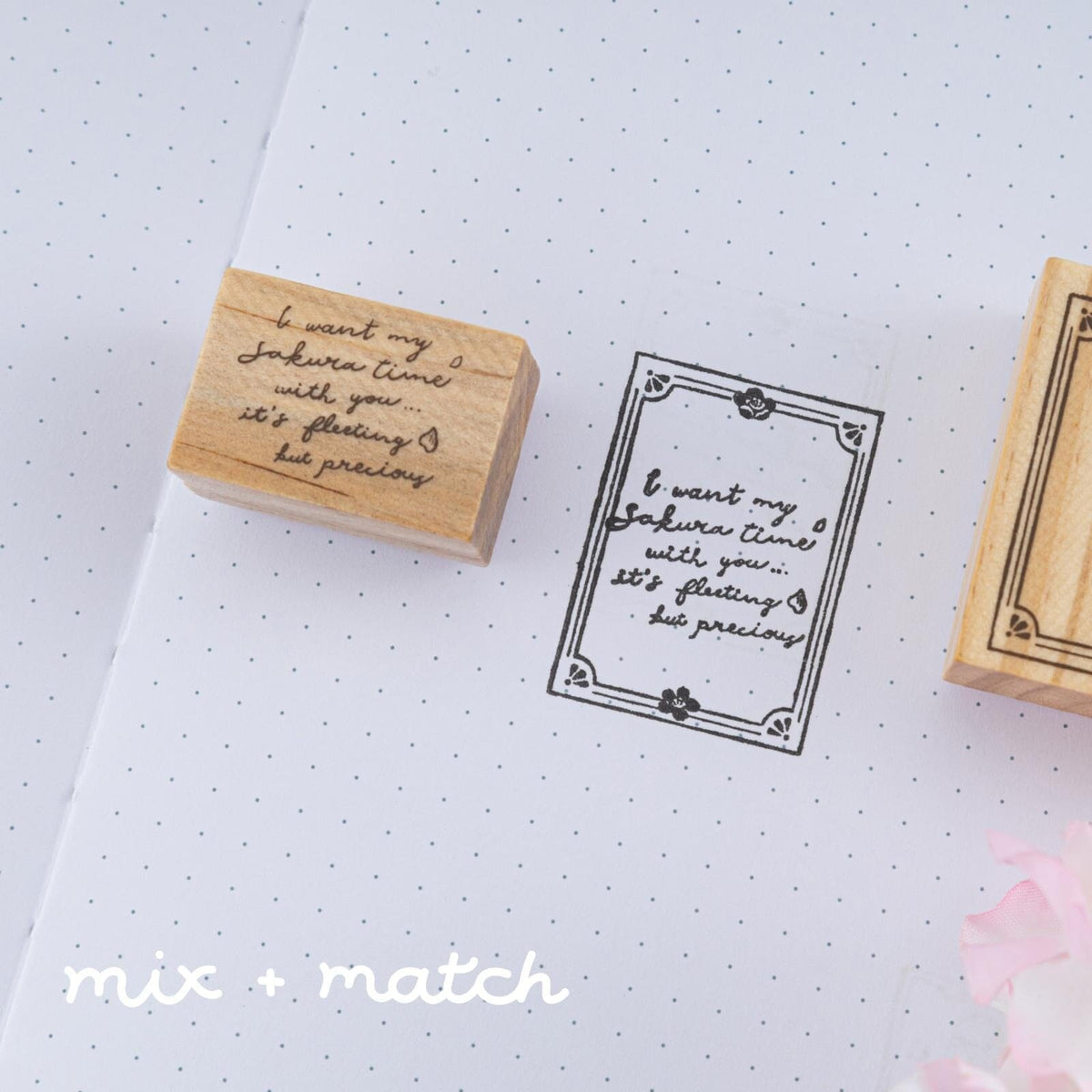 Tsuki ‘Sakura Days’ Bullet Journal Stamp Set ☾