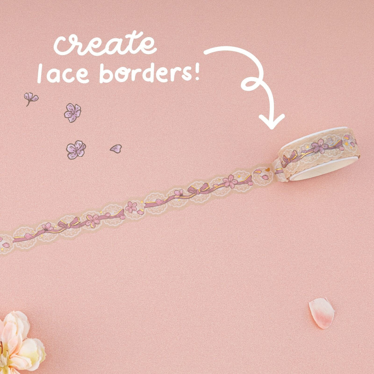 Tsuki ‘Sakura Breeze’ Washi Tape Set ☾