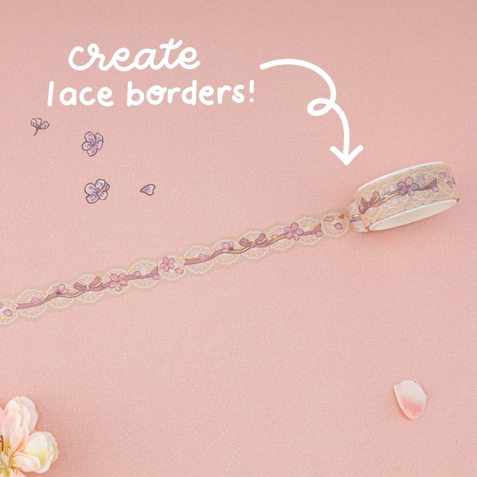 Tsuki ‘Sakura Breeze’ Washi Tape Set ☾
