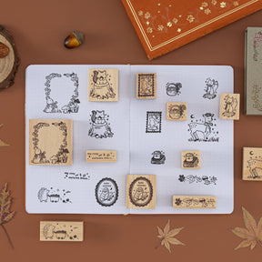 Tsuki ‘Forest Friends’ Bullet Journal Stamp Set ☾