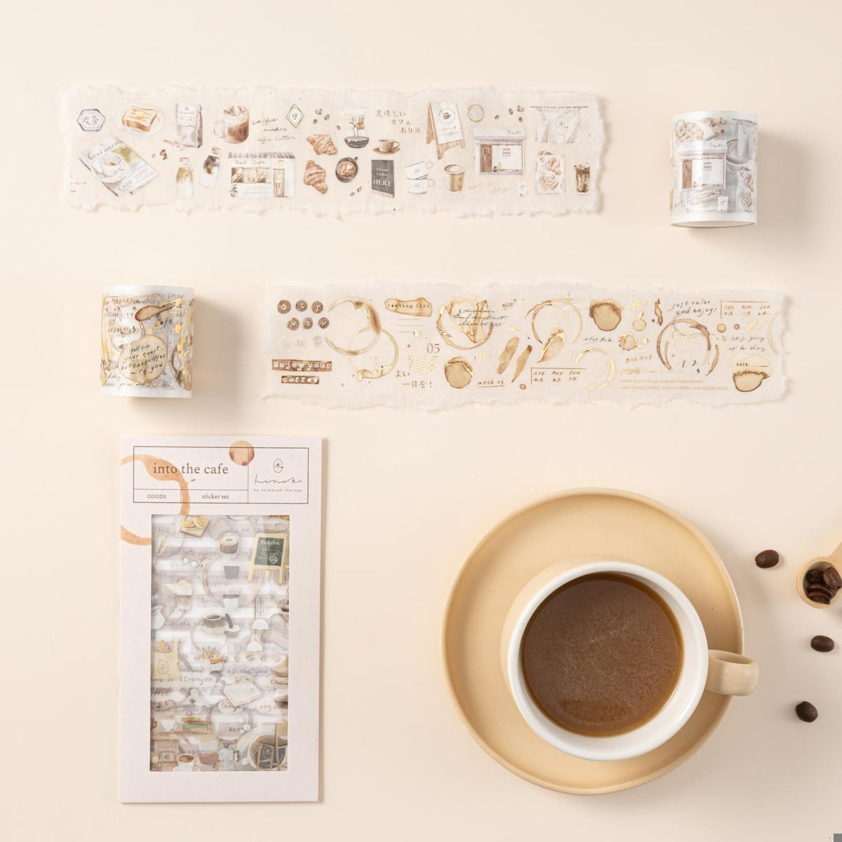 Hinoki - ‘Into the Cafe' Sticker Set