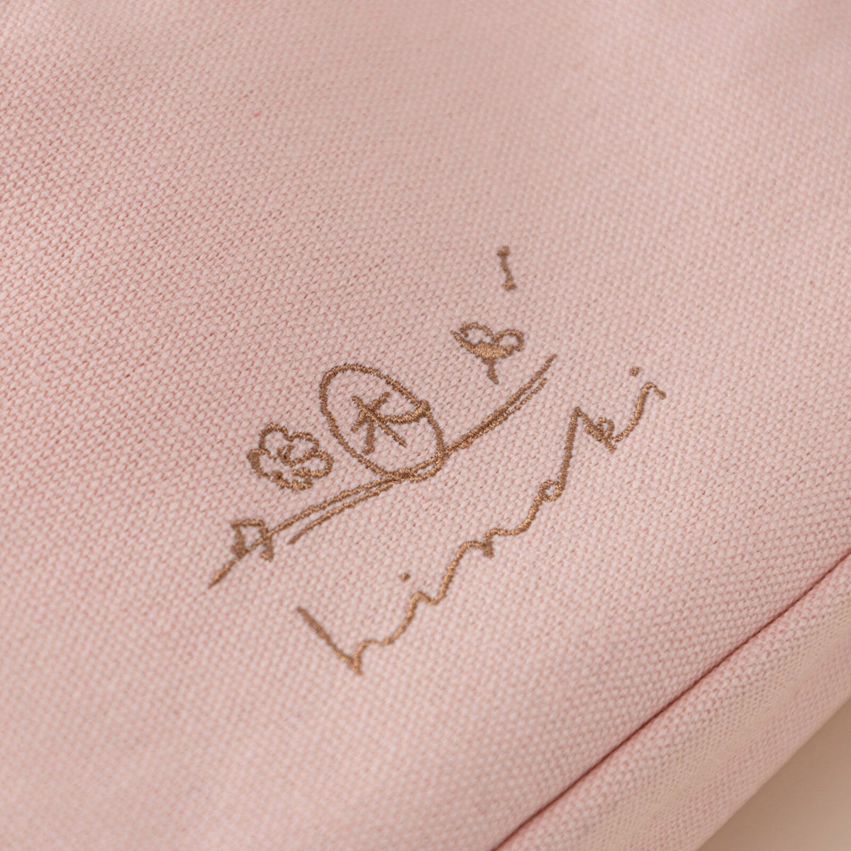 Hinoki - Pink Canvas Travel Pouch