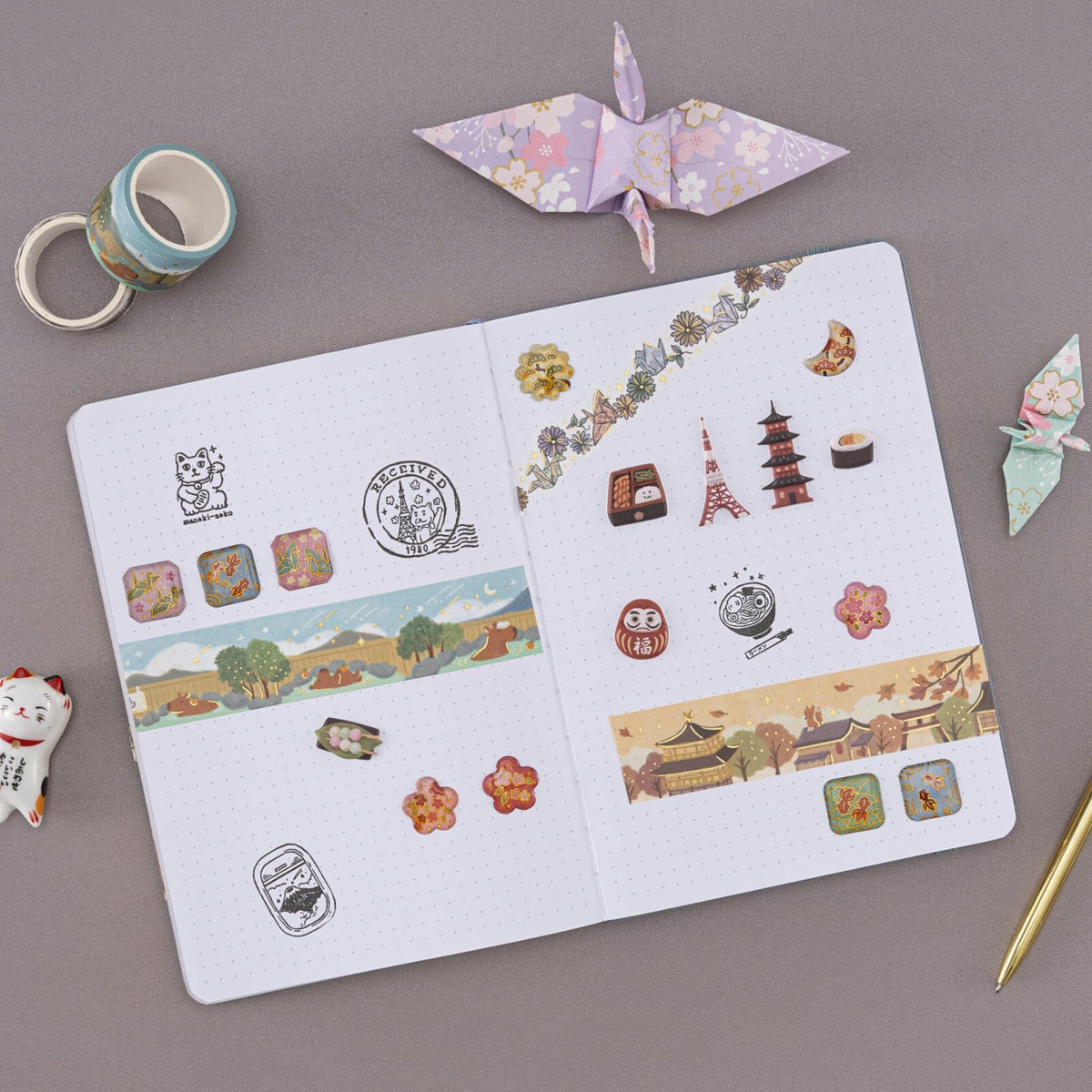 Tsuki ‘Journey in Japan’ 3D Sticker Set ☾