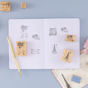 Tsuki ‘Journée à Paris’ Bullet Journal Stamp Set ☾