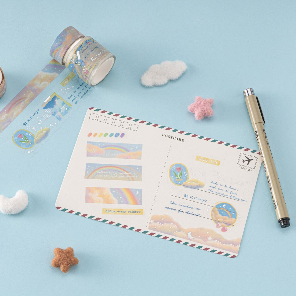 Tsuki ‘Rainbow Wishes’ Limited Edition Holographic Bullet Journal Set ☾