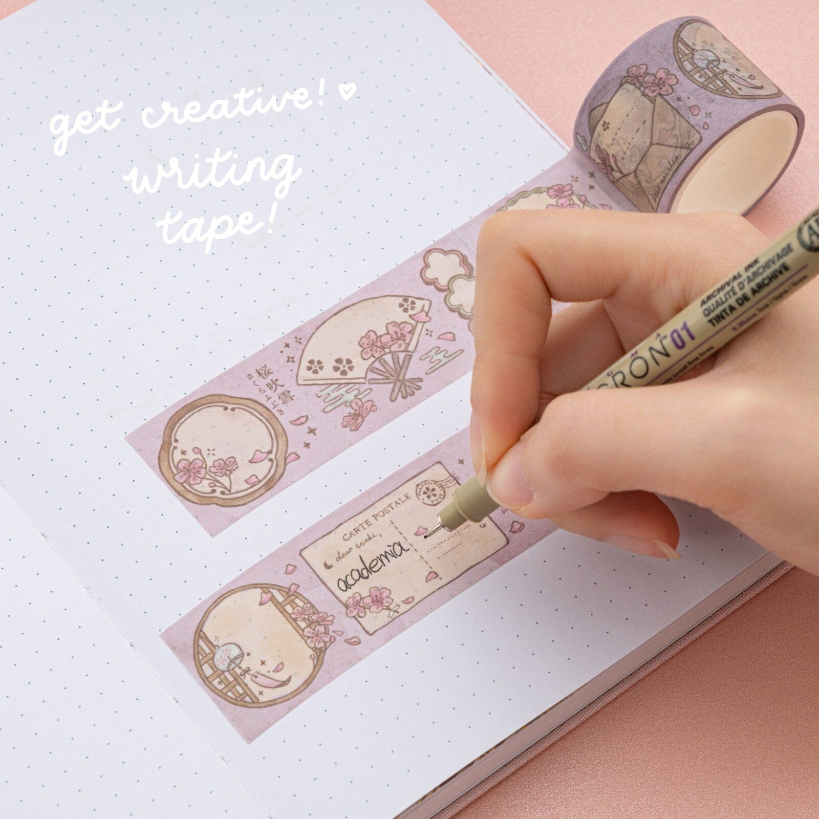 Tsuki ‘Sakura Breeze’ Washi Tape Set ☾