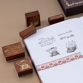 Tsuki ‘Vintage Academia’ Bullet Journal Stamp ☾