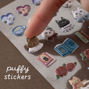 Tsuki ‘Vintage Neko’ Sticker Set ☾