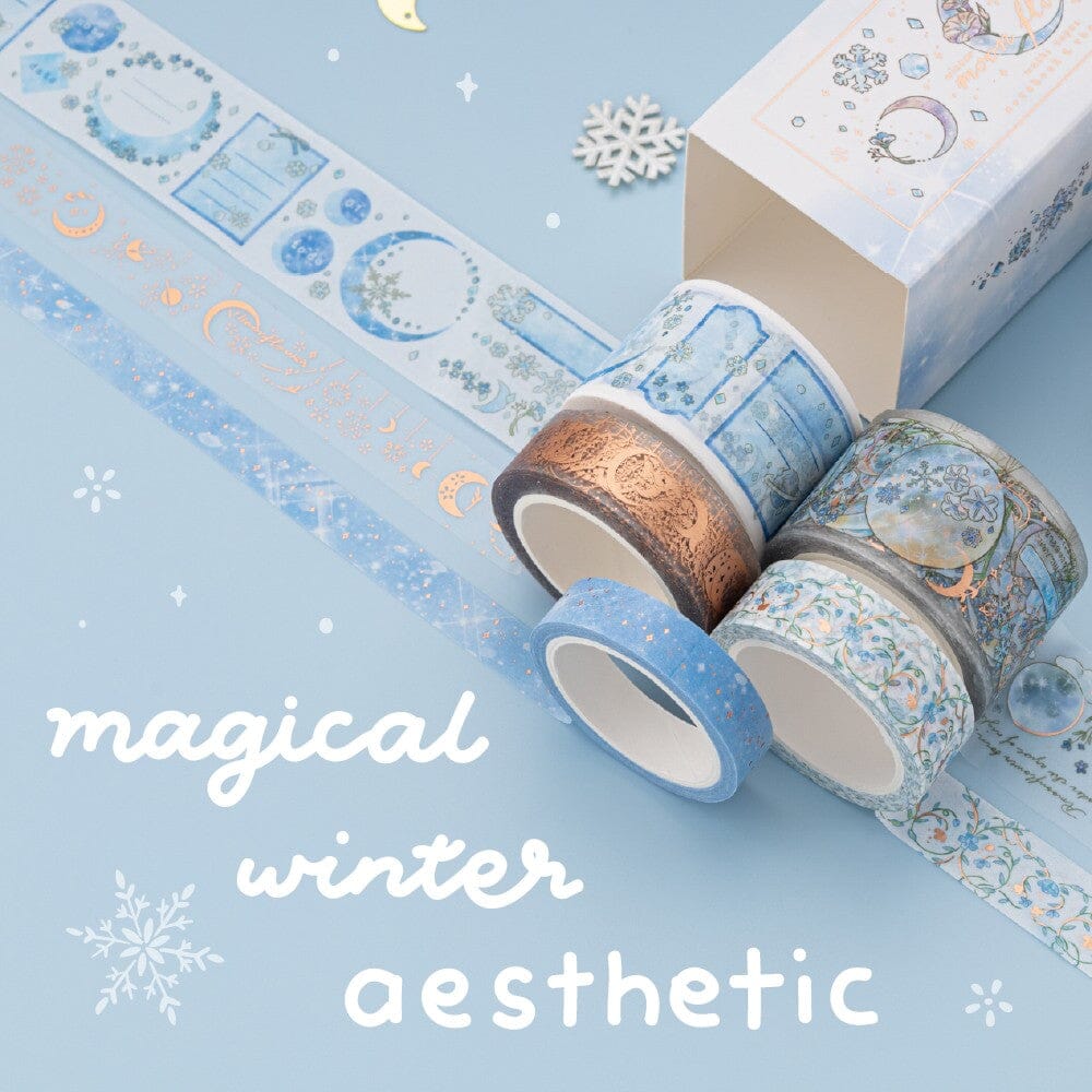 Tsuki ‘Winter Moonflower’ Washi Tape Set ☾
