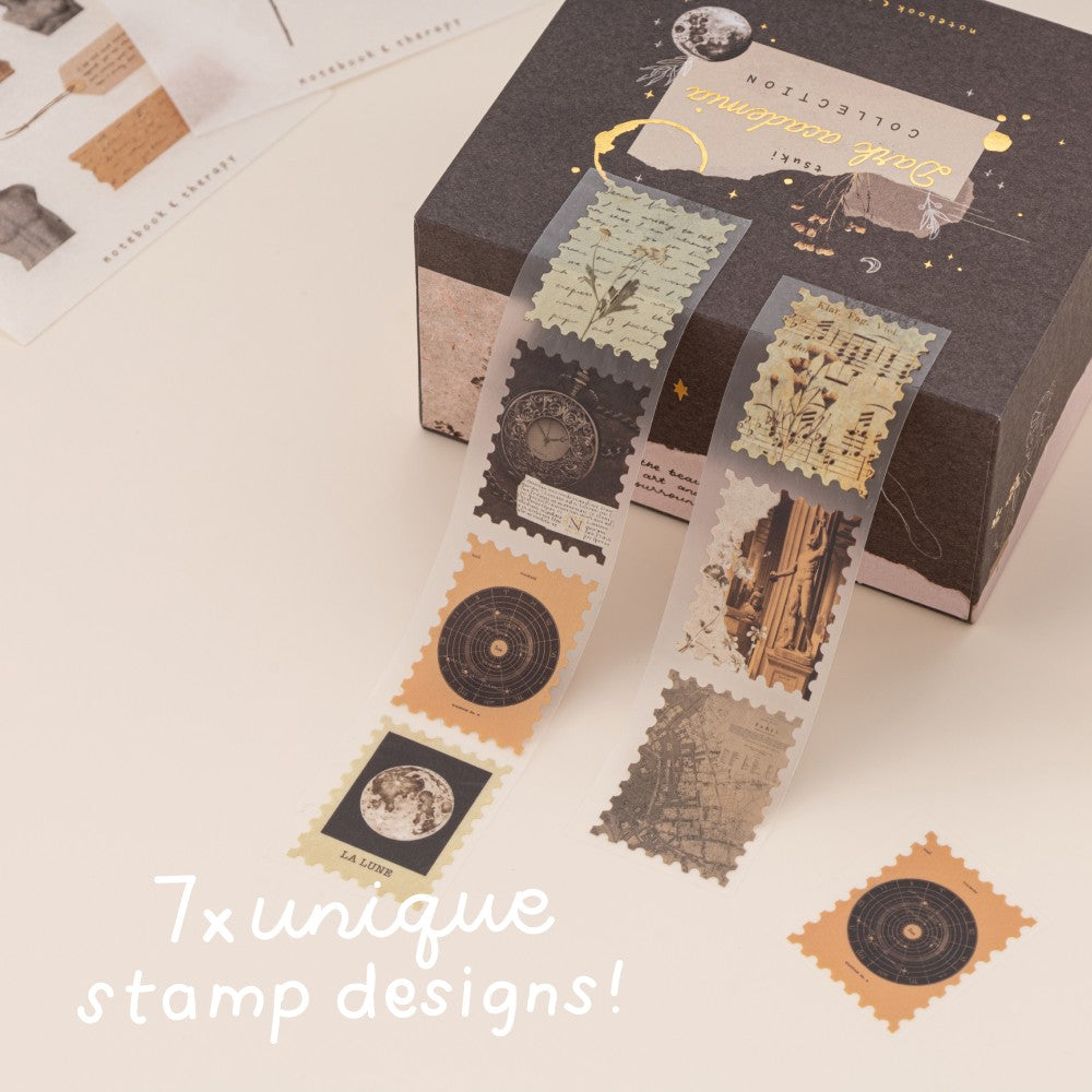 Tsuki ‘Dark Academia’ Washi Tape Set ☾