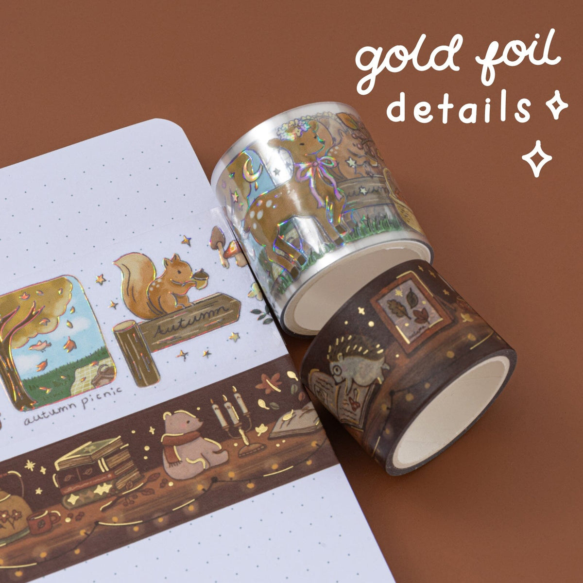 Tsuki ‘Forest Friends’ Washi Tape Set ☾
