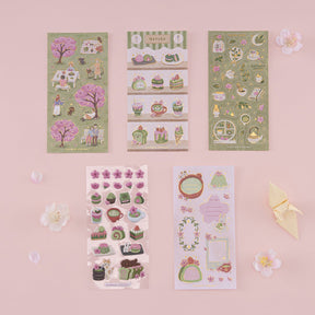 Tsuki ‘Matcha Bloom’ Sticker Set ☾