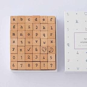 Tsuki Bullet Journal Typewriter Style Alphabet Stamp Set ☾