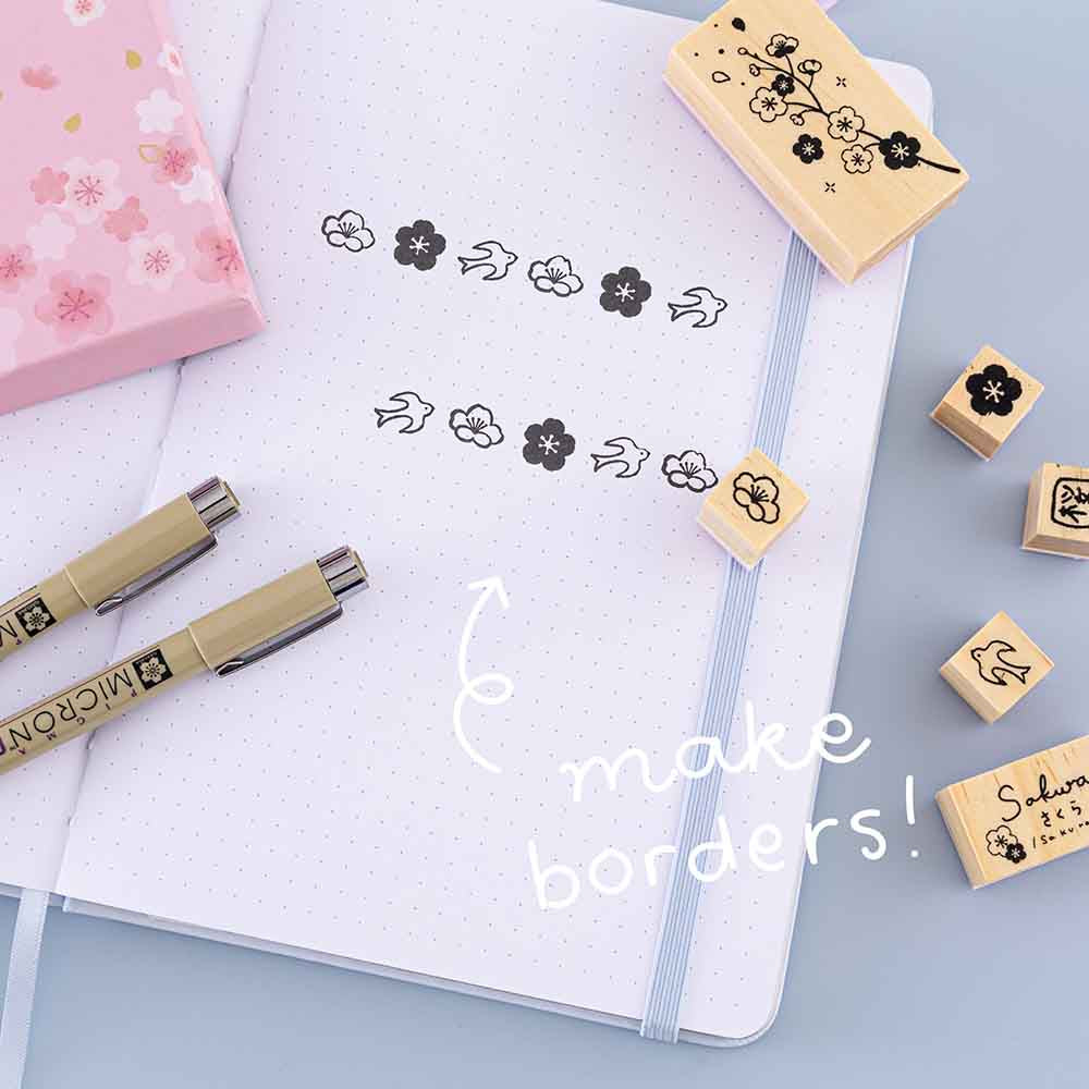 Tsuki ‘Sakura Journey’ Bullet Journal Stamp Set ☾