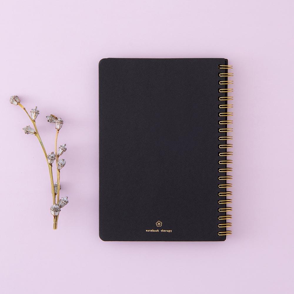 Tsuki Black Paper Ringbound Bullet Journal ☾