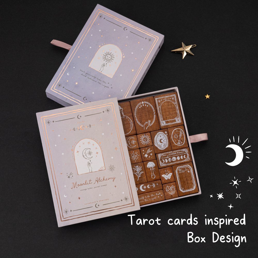 Tsuki ‘Moonlit Alchemy’ Bullet Journal Stamp Set ☾