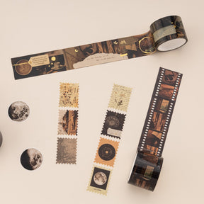 Tsuki ‘Dark Academia’ Washi Tape Set ☾