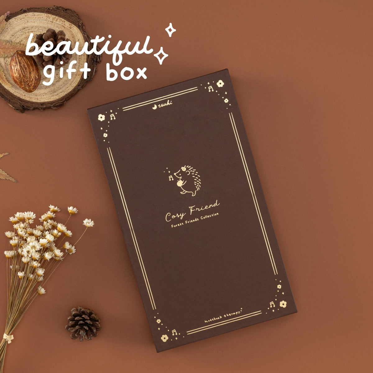 Tsuki ‘Cozy Friends’ Luxury Travel Notebook ☾