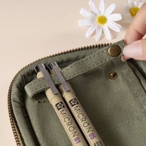 Hinoki - Forest Green Corduroy Pencil Case
