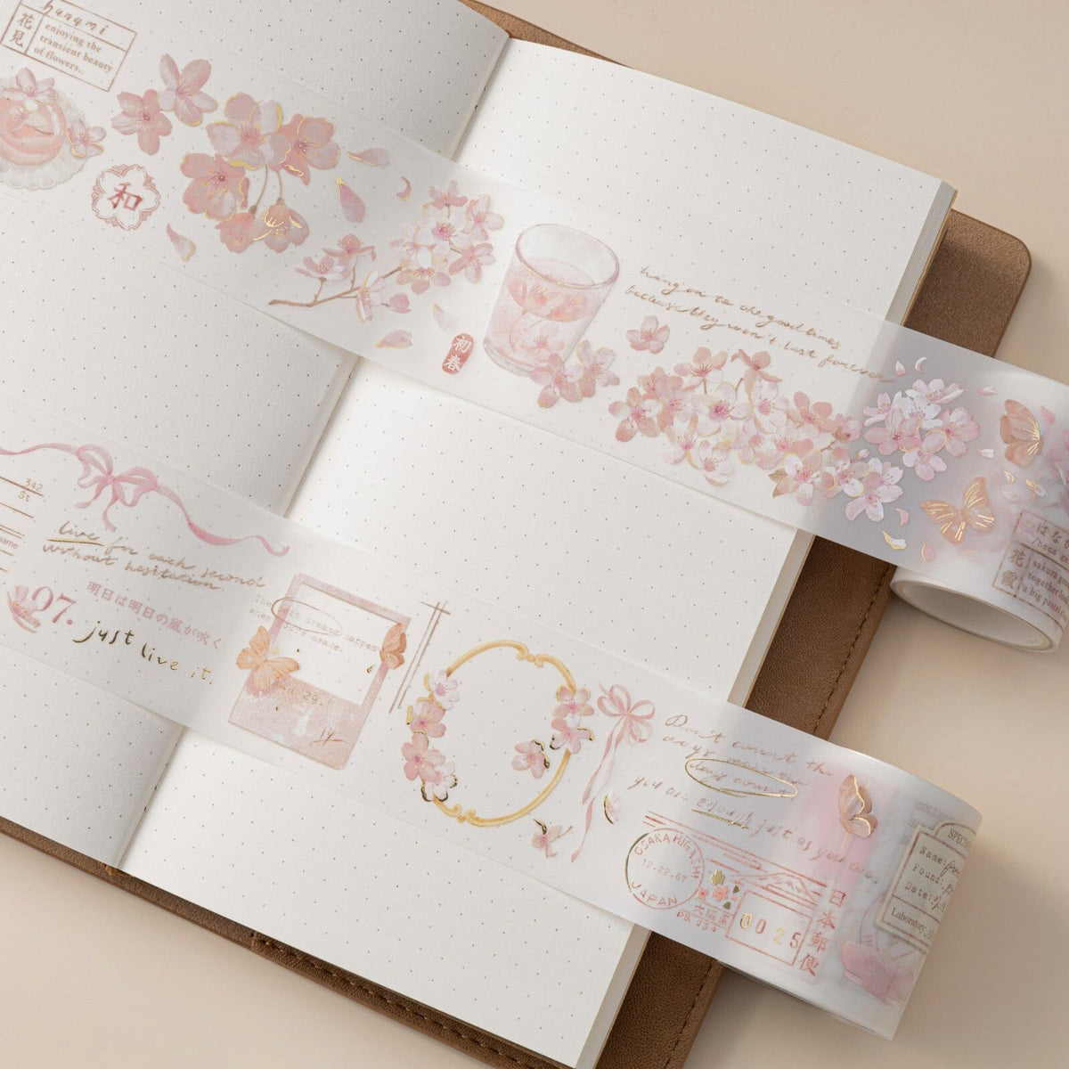 Hinoki - ‘Into the Blossom’ Decorative PET Tape Set