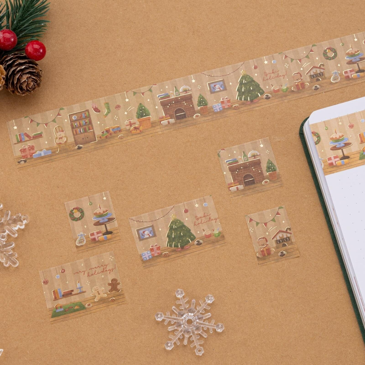 Tsuki Holiday Christmas Washi Tape Set ☾