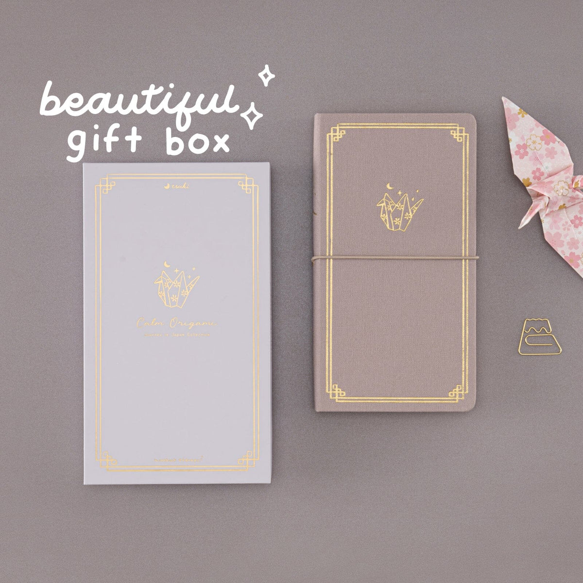 Tsuki ‘Calm Origami’ Travel Notebook ☾