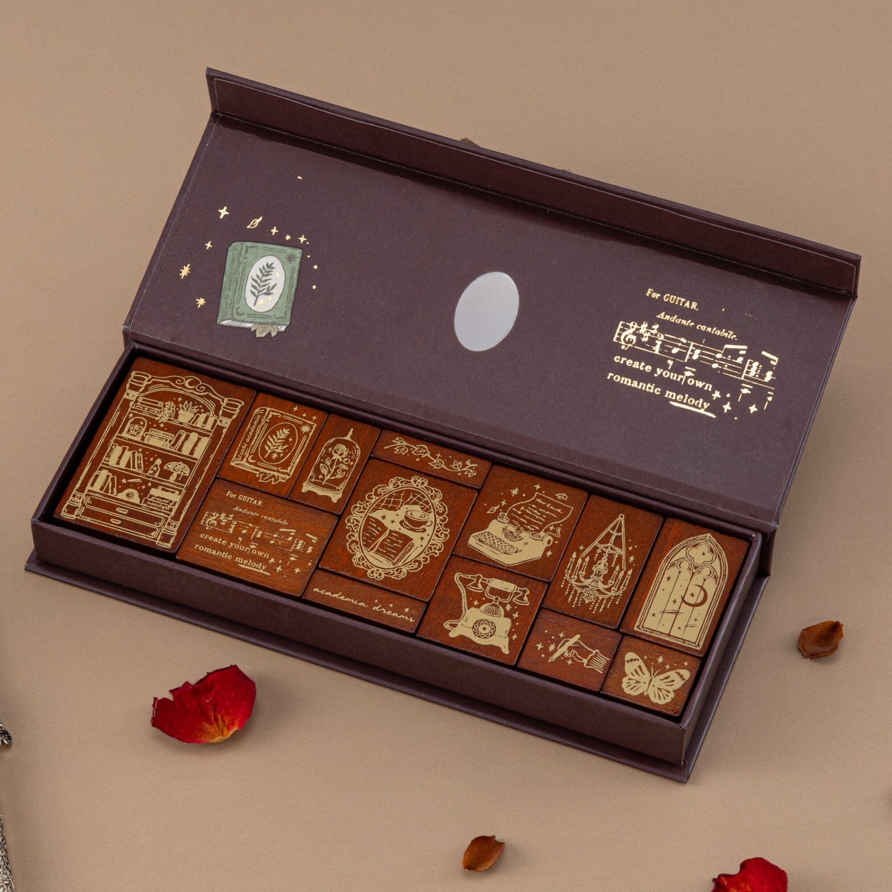 Tsuki ‘Vintage Academia’ Bullet Journal Stamp ☾