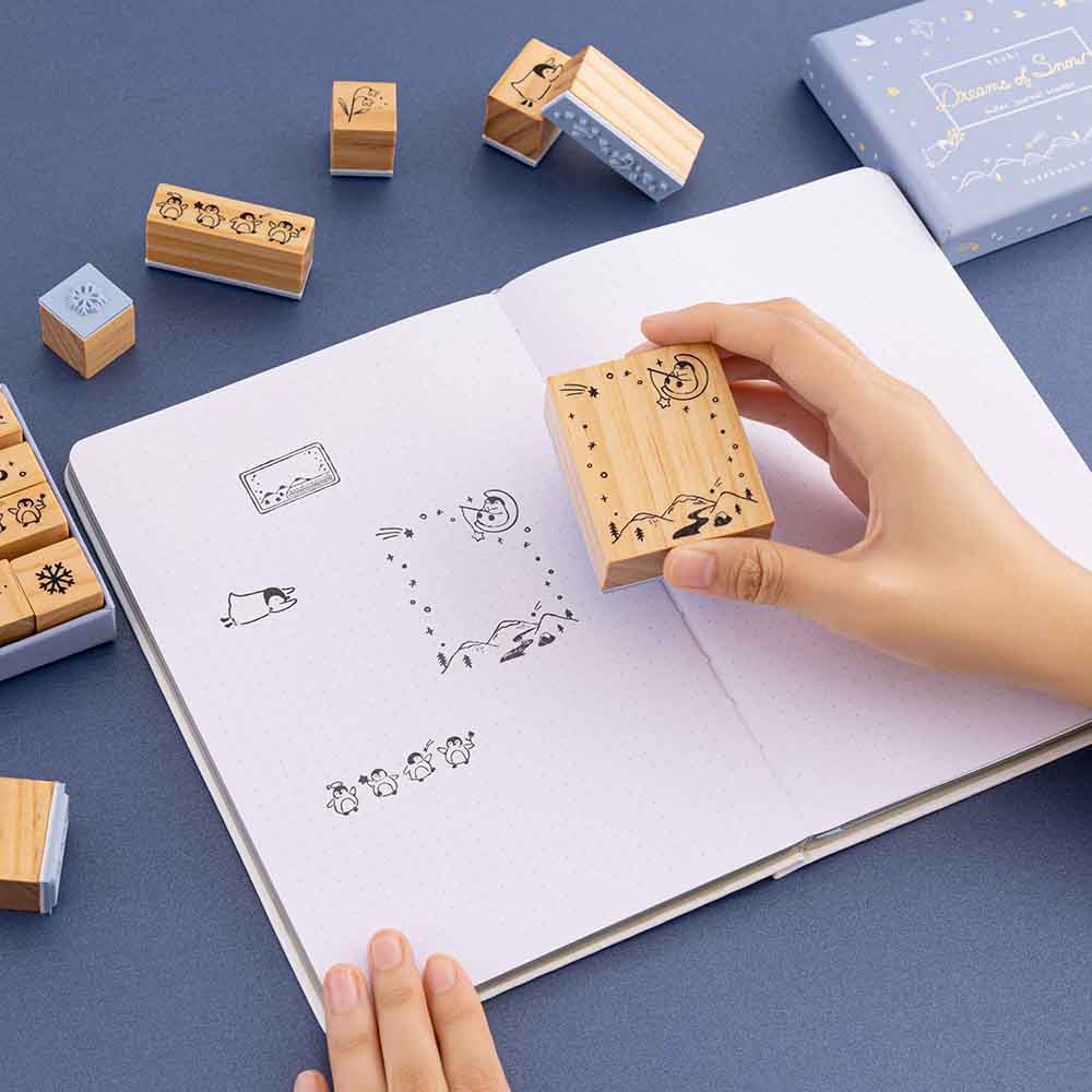 Tsuki ‘Dreams of Snow’ Bullet Journal Stamp Set ☾