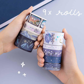 Tsuki ‘Dreams of Snow’ Holographic Washi Tape Set ☾