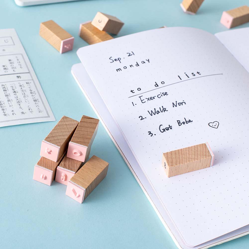 Tsuki Bullet Journal Alphabet Stamp Set ☾