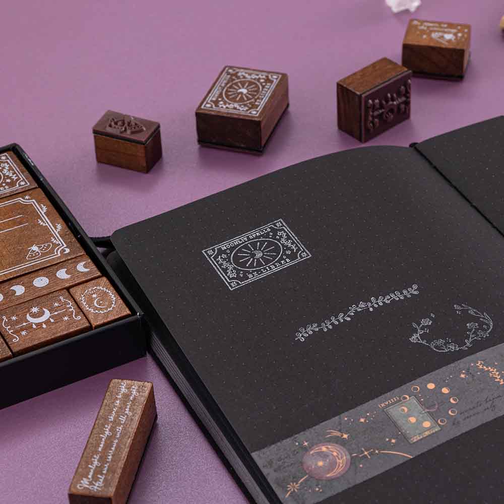 Tsuki ‘Moonlit Spells’ Bullet Journal Stamp Set ☾