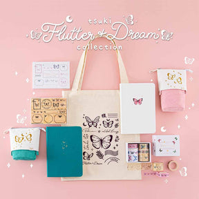 Tsuki Cloud White ‘Flutter + Dream’ Limited Edition Bullet Journal by Notebook Therapy x Pelinkan ☾
