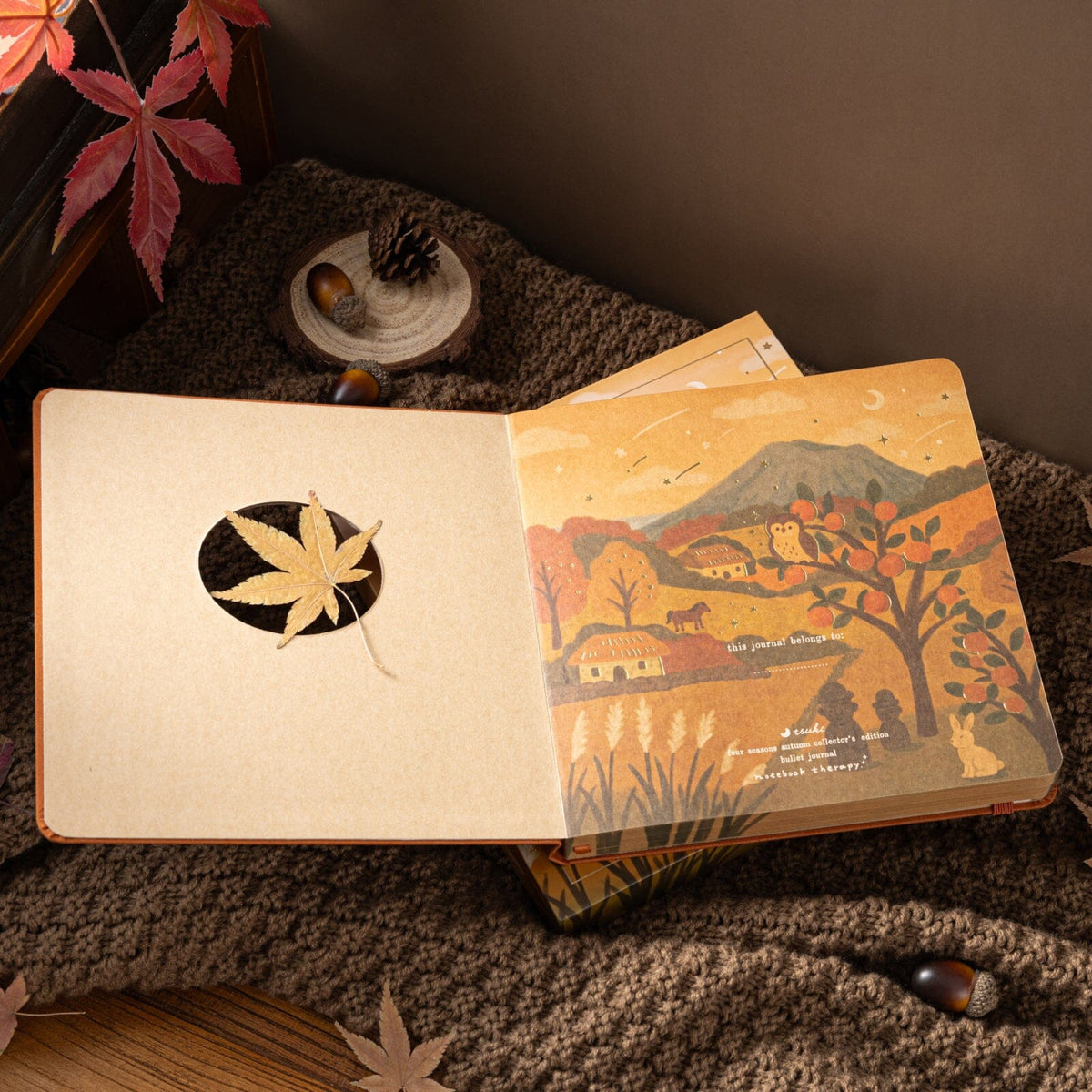 Tsuki Four Seasons: Autumn Collector’s Edition 2025 Square Bullet Journal ☾