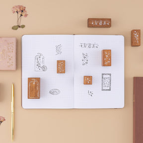 Tsuki ‘Dried Flowers’ Bullet Journal Stamp Set ☾
