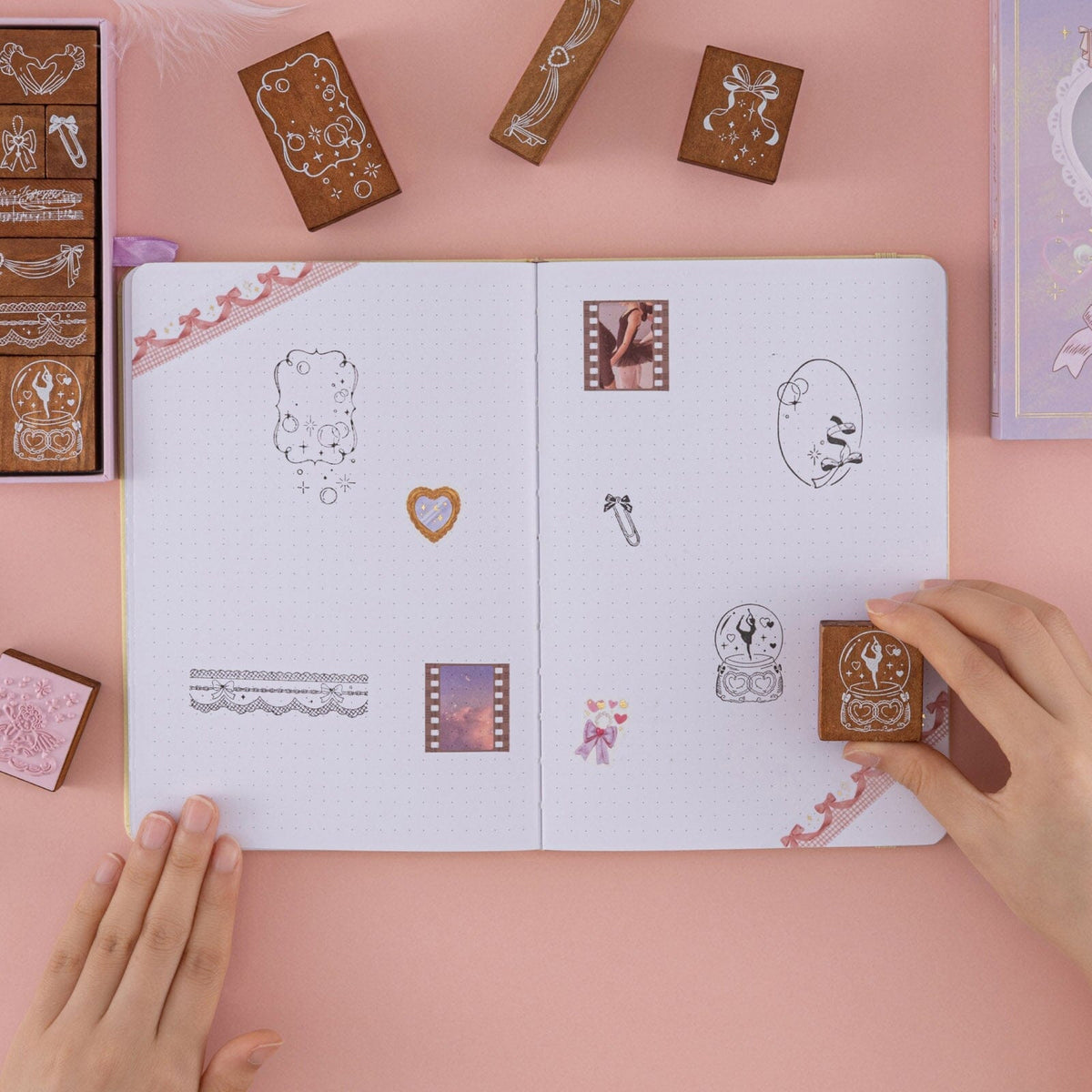 Tsuki ‘Sweet Ballet’ Bullet Journal Stamp Set ☾