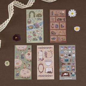 Tsuki ‘Vintage Neko’ Sticker Set ☾