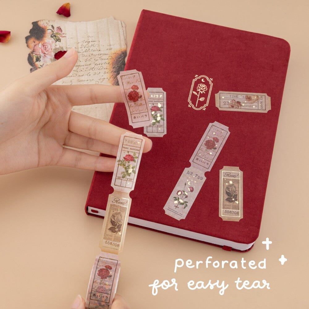 Tsuki ‘Vintage Rose’ #2 Washi Tape Set ☾