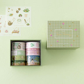 Tsuki ‘Matcha Ichigo’ Washi Tape Set ☾