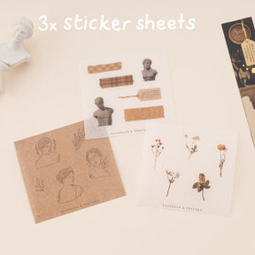 Tsuki ‘Dark Academia’ Washi Tape Set ☾