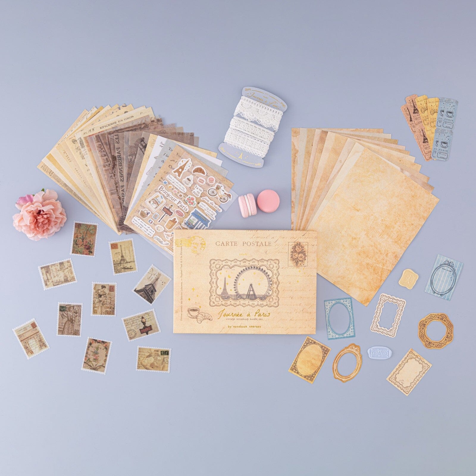 Tsuki ‘Journée à Paris’ Scrapbook Sticker Set ☾