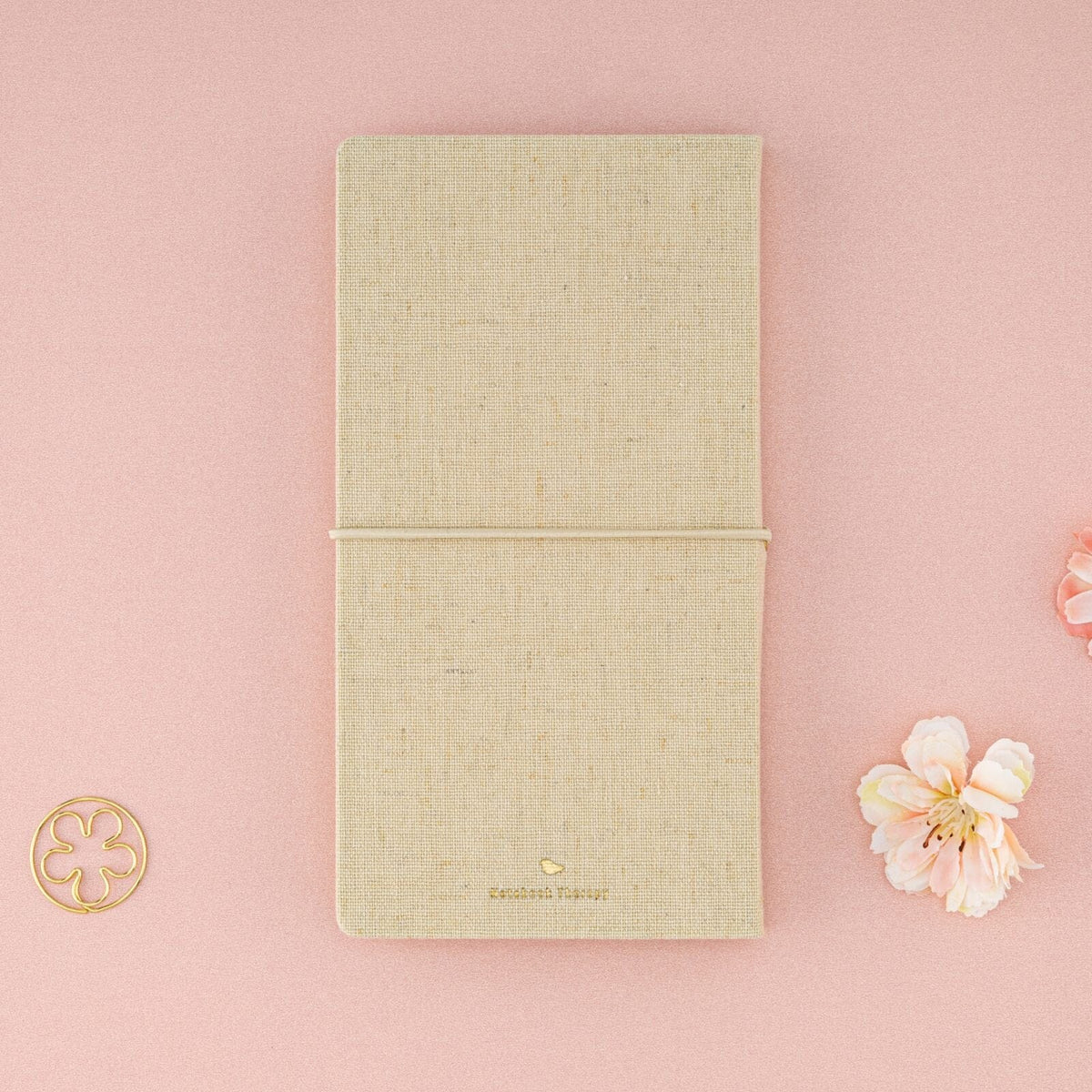 Tsuki ‘Sakura Breeze’ Kraft Paper Travel Notebook ☾