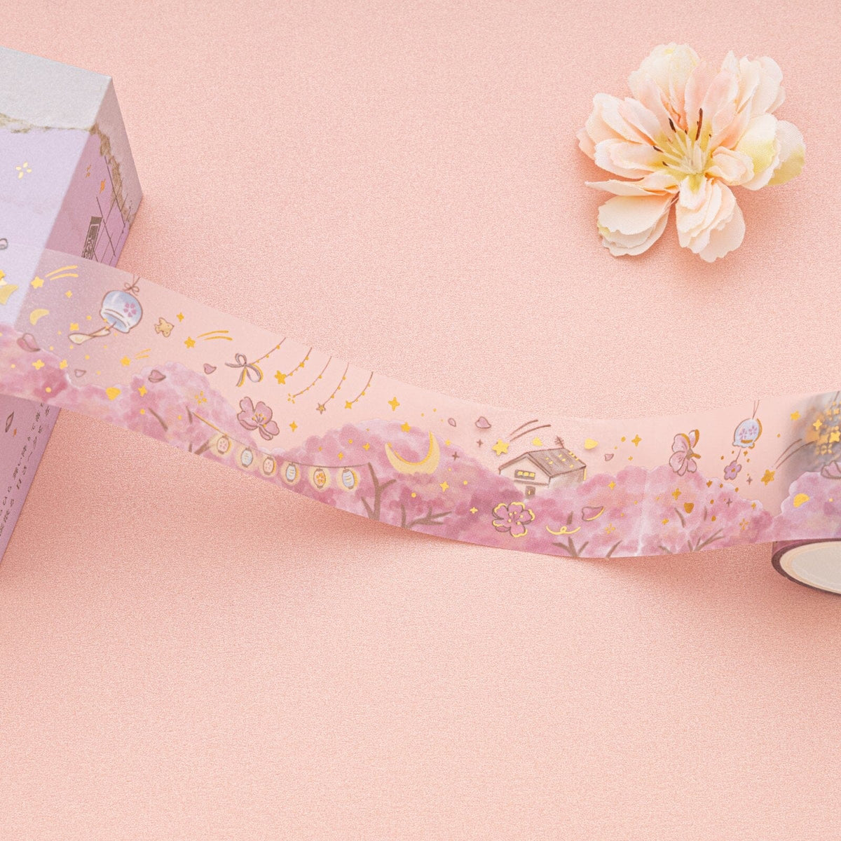 Tsuki ‘Sakura Breeze’ Washi Tape Set ☾