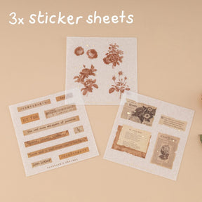 Tsuki ‘Vintage Rose’ #2 Washi Tape Set ☾